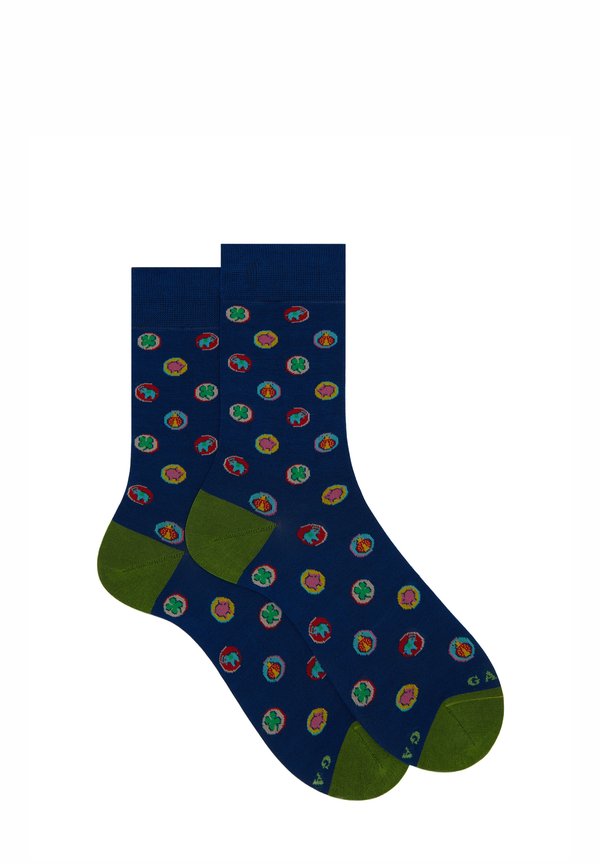WITH LUCKY CHARMS PATTERN  - Socken - blu