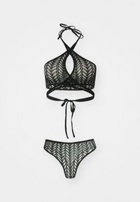 Ann Summers ENTHRALLING  CROTCHLESS SET - Siaurikės - black