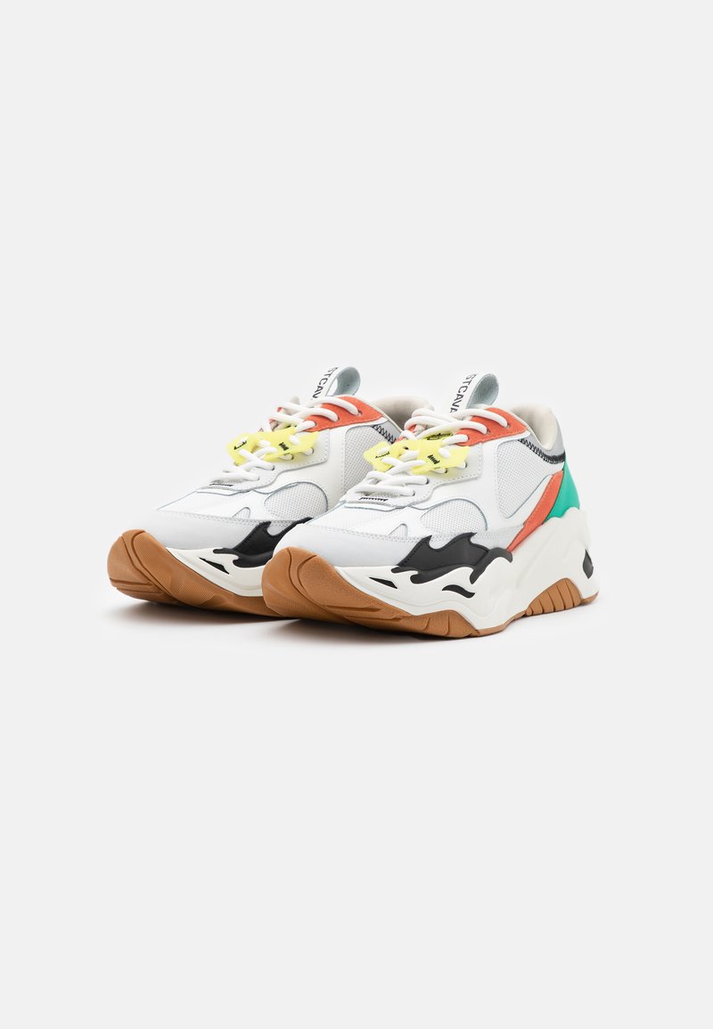 Herren Sneaker low | Just Cavalli Sneaker low white/orange/green/mehrfarbig - LM79521 Herren Sneaker low | Just Cavalli Sneaker low white/orange/green/mehrfarbig - LM79521