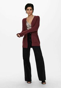 ONLY ONLLESLY OPEN - Cardigan - tawny port