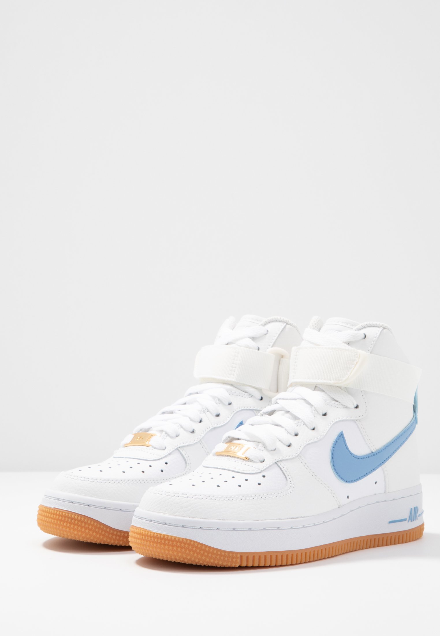 blue and white air force 1 high