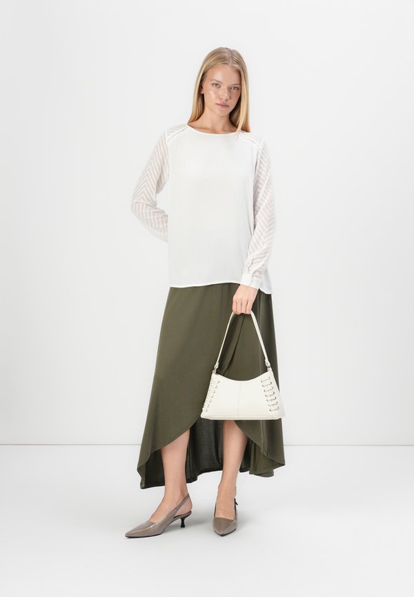OBJANNIE - Wrap skirt - forest night2