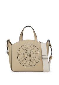 K/CIRCLE SMALL PERFORATED - Ručna torba - safari