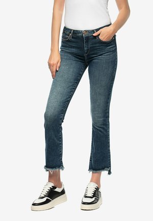 Flared Jeans - blue denim