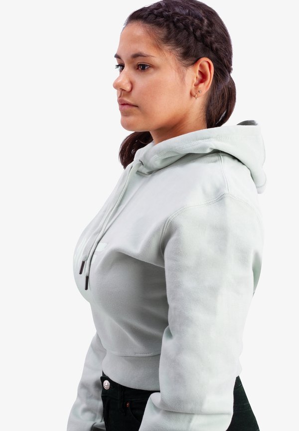 OVERSIZE CROP  - Kapuzenpullover - mint