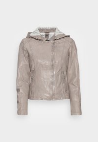 ARIKA - Casaco de couro - silver grey
