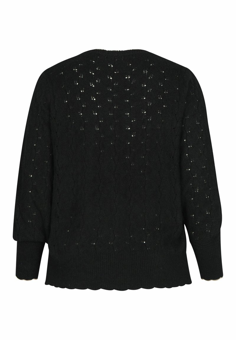 Damen Strickjacken | Paprika Strickpullover black/schwarz - IW54132 Damen Strickjacken | Paprika Strickpullover black/schwarz - IW54132