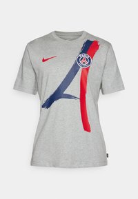 PARIS ST GERMAIN NIKE ICONIC AWAY TEE - T-shirt con stampa - grey heather