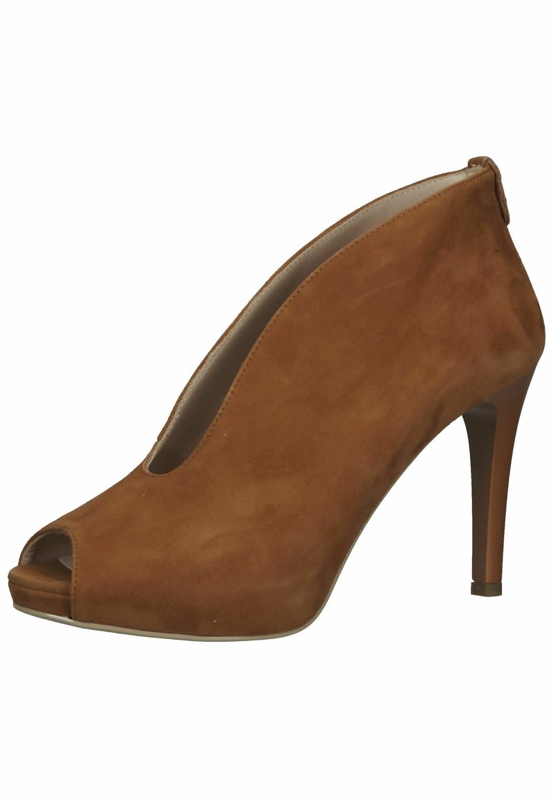 Damen Klassische Pumps | NeroGiardini High Heel Peeptoe tabacco/braun - DP79329 Damen Klassische Pumps | NeroGiardini High Heel Peeptoe tabacco/braun - DP79329