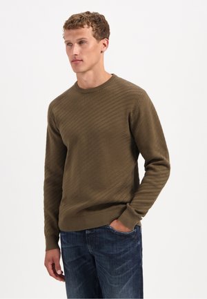 NO EXCESS DIAGONAL - Trui - khaki