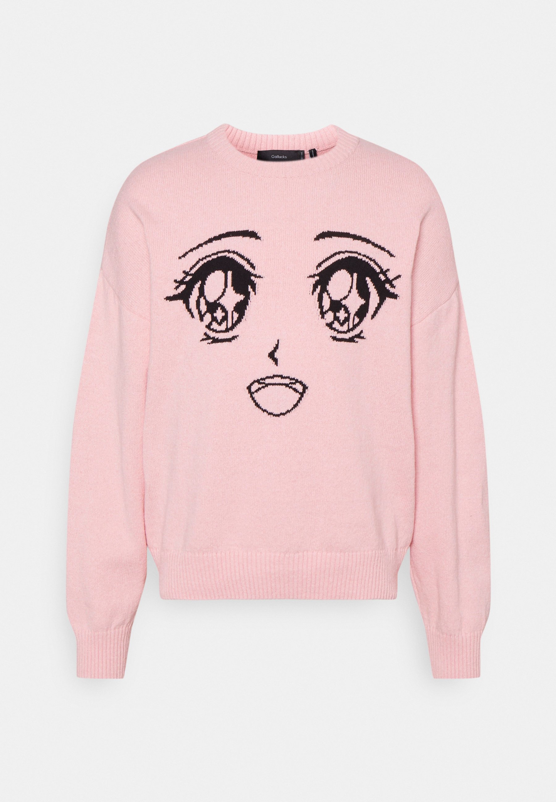 NU-IN ANIME PRINT OVERSIZED JUMPER - Trui - pink/donkerroze - Zalando.nl