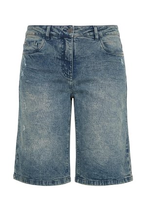 Angel of Style, JEANS-BERMUDA, WEITES BEIN, HIGH WAIST, 5-POCKET - Denimshorts - blue stone