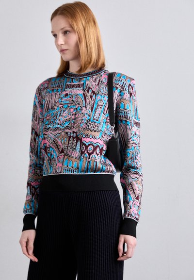 Missoni CREWNECK  - Striktrøje - multicolor red tones