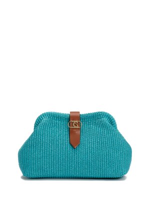 Luisa Spagnoli IADI - Handbag - turchese c cuoio oro