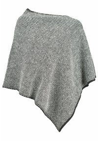 Dalle Piane Cashmere BICOLOR - Poncho - black-white