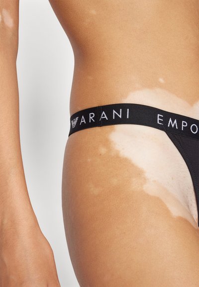 Emporio Armani THONG 2 PACK - String - nero black