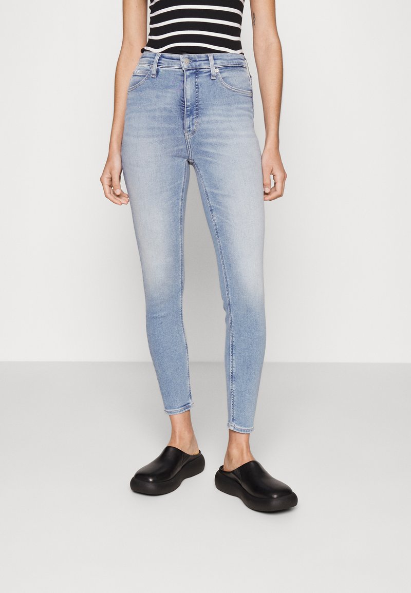 Calvin Klein Jeans HIGH RISE SUPER SKINNY ANKLE - Jeans Skinny Fit ...