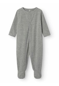 Hallhalli ühes tükis rõivakomplekt, mis on valmistatud pehmest kangast, pikkade varrukatega, ees nupud ja jalatsitega soojuse tagamiseks.