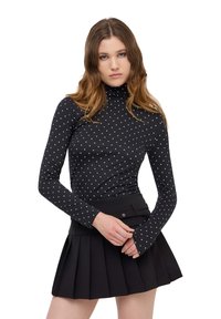 Terranova DOLCEVITA A POIS - Maglietta a manica lunga - nero