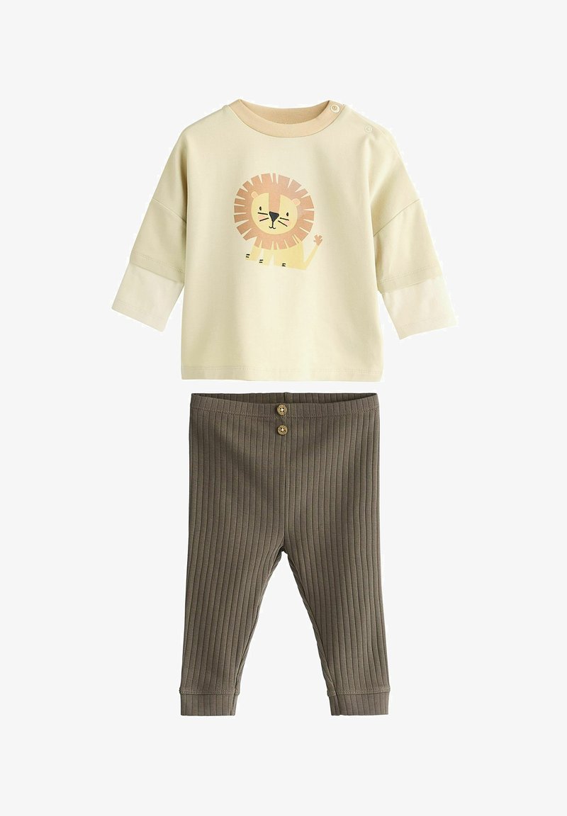 Next SET - REGULAR FIT - Trousers - neutral lion