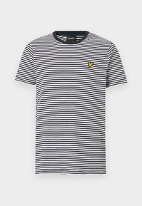 BLEND BRETON STRIPE - Nyomott mintás póló - dark navy/white