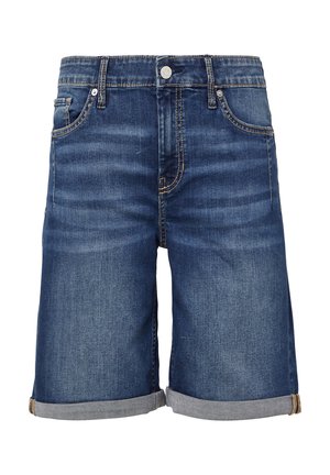 s.Oliver REGULAR FIT - Denim shorts - blau