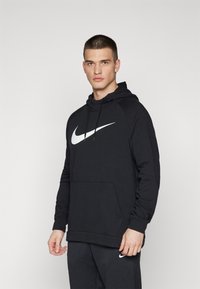 Nike Performance - Hoodie - black/white Thumbnail Image 1