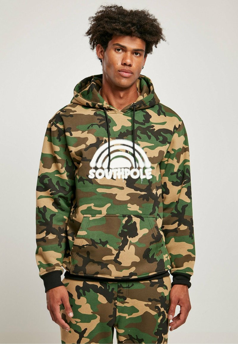 Southpole SPRAY - Kapucnis pulóver - camo aop