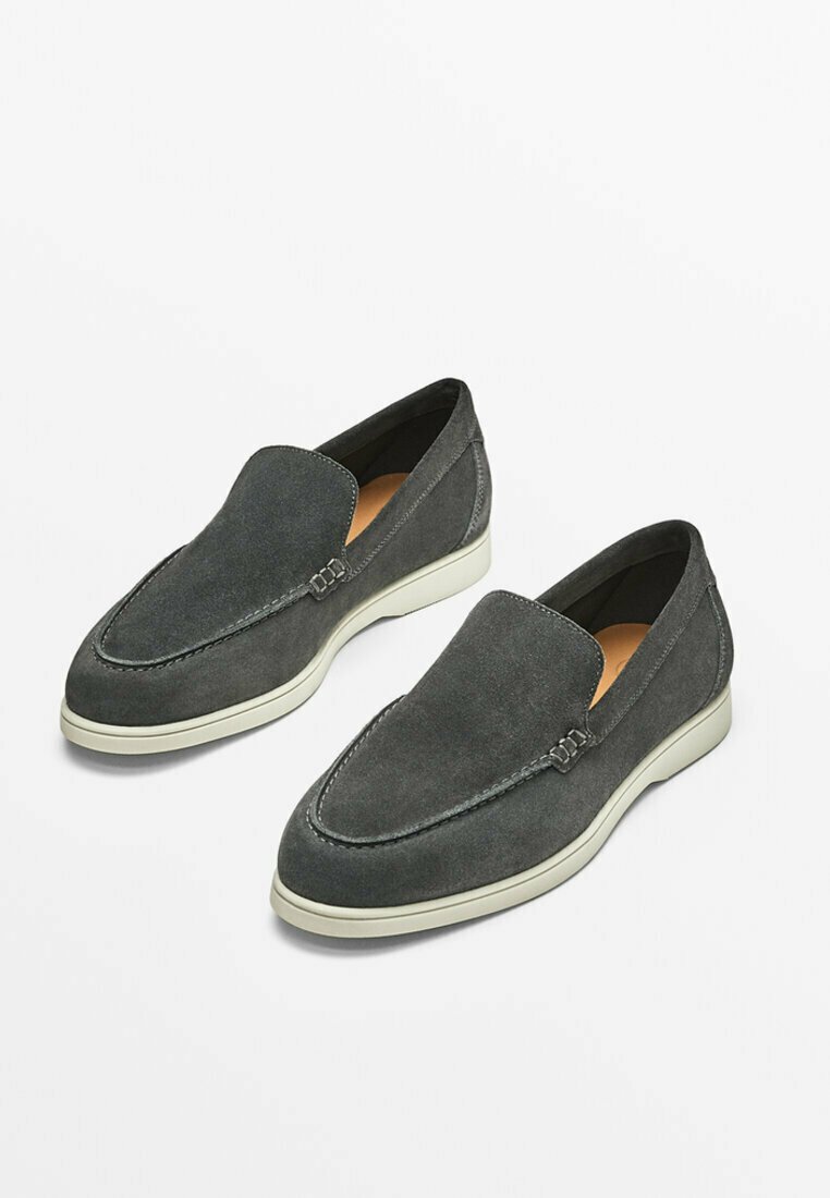 Massimo Dutti SOFT SPLIT - Instappers - blue/blauw - Zalando.be