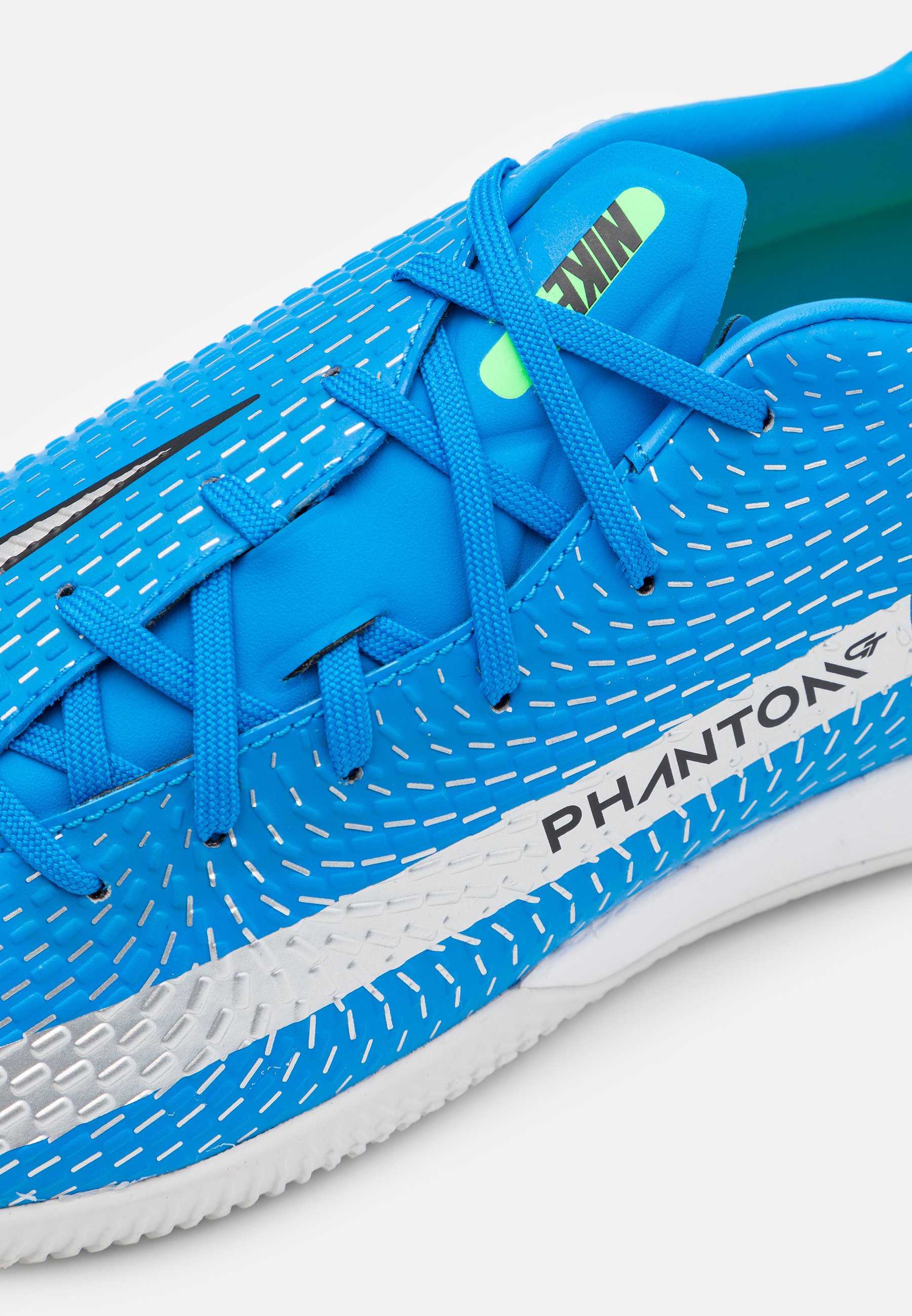 Nike Performance PHANTOM GT ACADEMY IC - Botas de fútbol sin tacos - photo  blue/metallic silver/rage green/azul - Zalando.es
