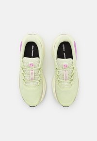 Salomon DRX DEFY GRVL - Løpesko for mark - lime cream/violet tulle