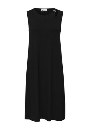 Street One, KNEE-LENGTH DRESS WITH BUCKLE DETAIL - Jerseykjole - black