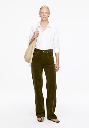 Jeans Relaxed Fit - dark khaki green