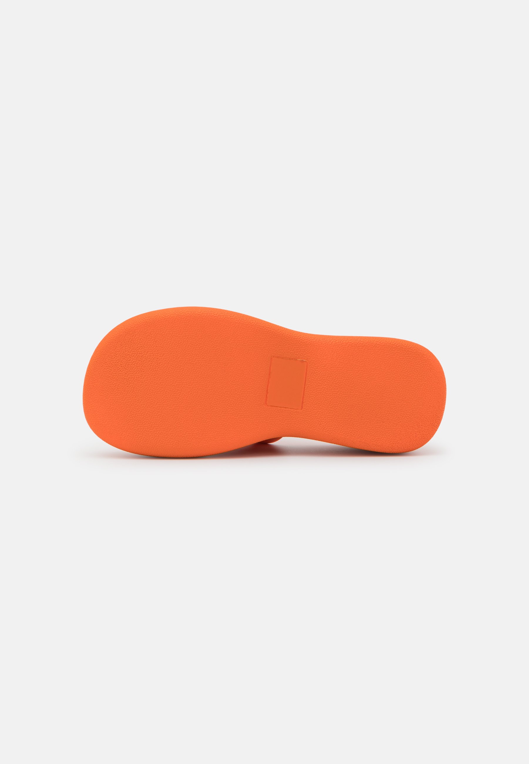neon orange mules