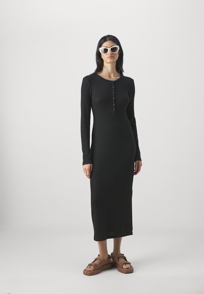 rag & bone HENLEY DRESS - Robe longue - black