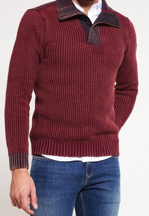 Jersey de punto - bordeaux