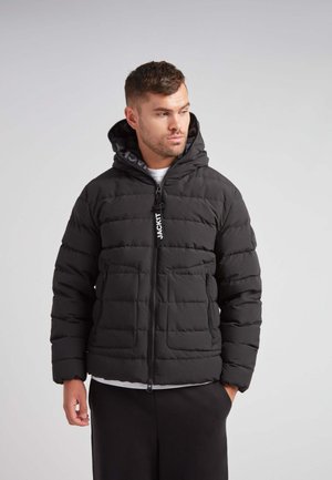 R4D TRAMLINE PUFFER RACER  MATT - Dunjakker - matt black