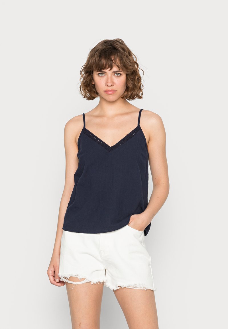 Vero Moda VMPRETTY SINGLET - Top - navy blazer