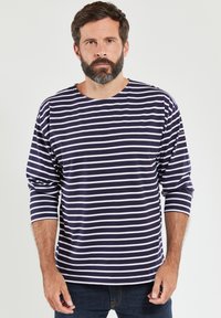 Armor lux BEG MEIL MARINIÈRE - Maglietta a manica lunga - navire/blanc