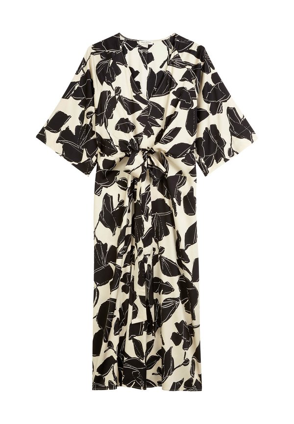 WRAP-STYLE LONG LENGTH MEDIUM RAGLAN SLEEVES PRINTED - Day dress2