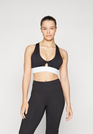 TWIST SPORTS BRA - Brassières de sport à maintien léger - black/classic white