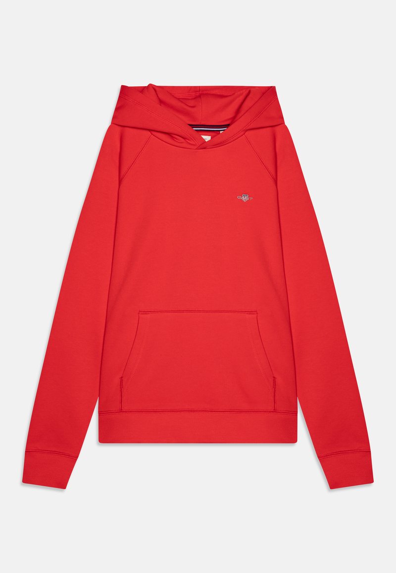 GANT SHIELD HOODIE UNISEX - Felpa - bright red