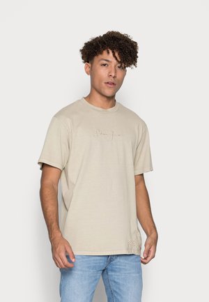 Sean John, SCRIPT LOGO WASHED EMBROIDERY TEE - Βασικό μπλουζάκι - light green