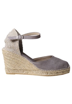 Sandaler m/ kilehæl - taupe