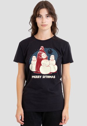 DARTH VADER MERRY SITHMAS CHRISTMAS - Print T-shirt - black