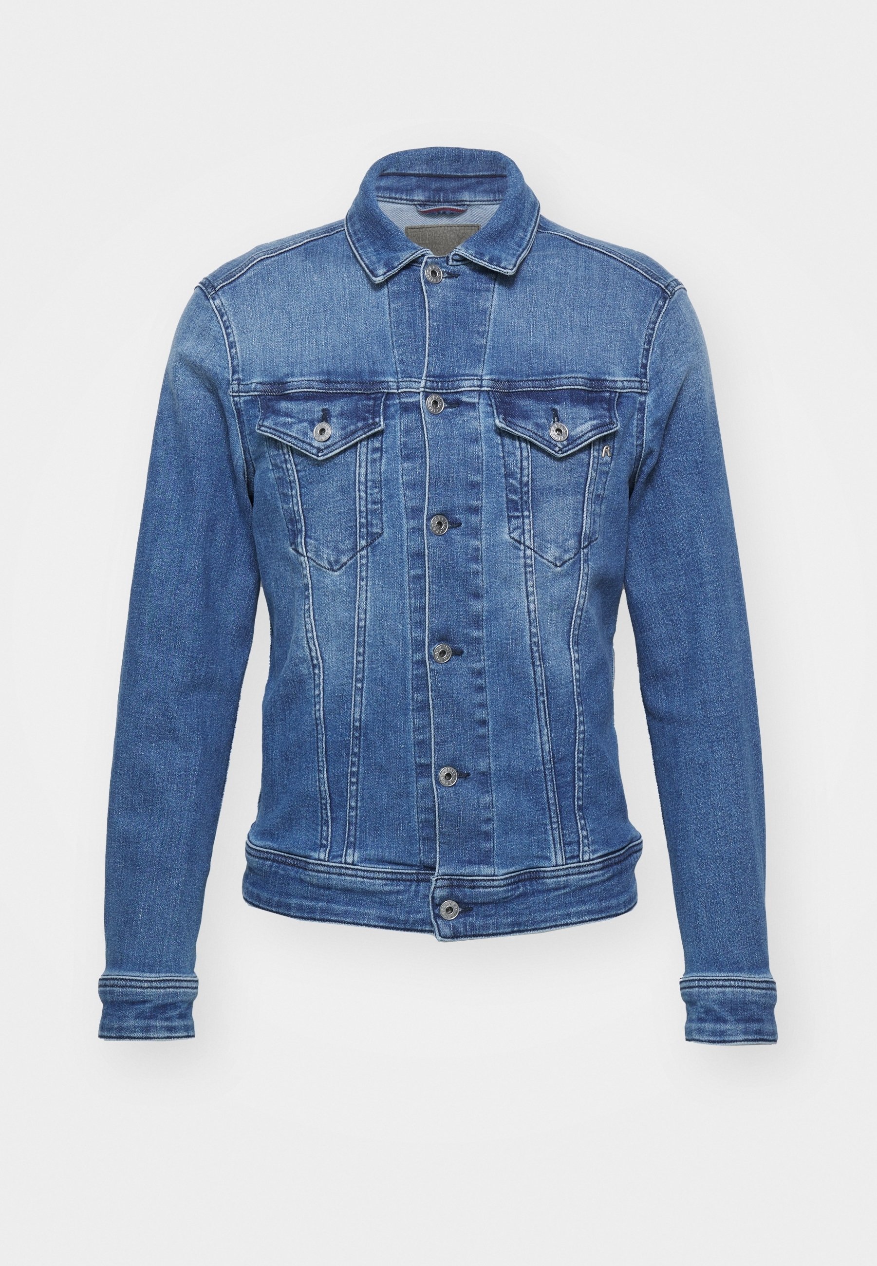 Replay Herren Jeansjacke – Lässige Denim-Jacke Mit Knopfleiste In Normaler Passform