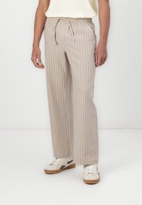 Only & Sons - ONSTINUS LOOSE  - Trousers - silver lining/black Thumbnail Image 1