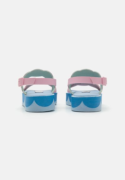 Stella McCartney Kids Sandalias con plataforma - light blue/rose/multi-coloured