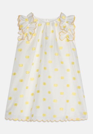 Stella McCartney Kids DRESS - Cocktailkjole - ivory/yellow