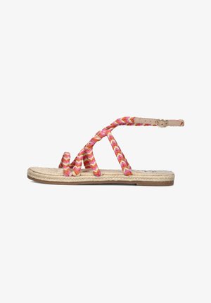 Manebí, Espadrilles - peony apricot tie up